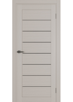 Двері Terminus Ukrainian Doors UD-01 ПВХ Чорне скло