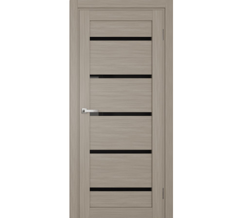 Міжкімнатні Двері Terminus Ukrainian Doors UD-02 ПВХ Чорне скло
