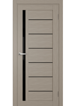 Двері Terminus Ukrainian Doors UD-13 ПВХ Чорне скло