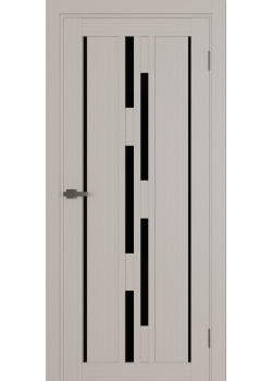 Двері Terminus Ukrainian Doors UD-15 ПВХ Чорне скло