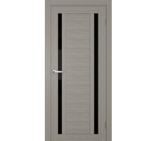 Міжкімнатні Двері Terminus Ukrainian Doors UD-17 ПВХ Чорне скло