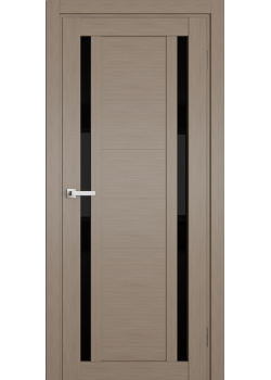 Двері Terminus Ukrainian Doors UD-17 ПВХ Чорне скло