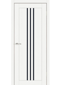 Двері ТМ DOORS C049 ПВХ Чорне скло