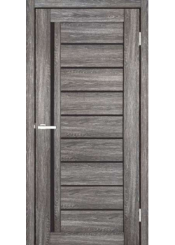 Двері ТМ DOORS C067 ПВХ Чорне скло