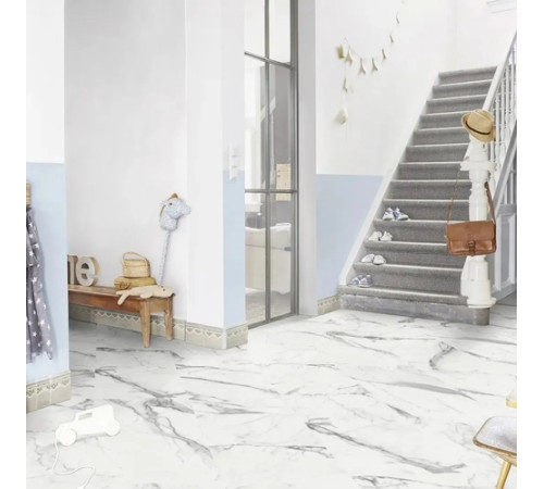Вінілова плитка Tarkett Starfloor Click Solid 55 LUNI WHITE 36023001