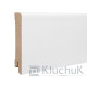 МДФ плинтус Белый шпон 80х12х2000 Kluchuk