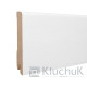 МДФ плинтус Белый шпон 80х12х2000 Kluchuk
