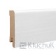 МДФ плинтус Белый шпон 80х12х2000 Kluchuk