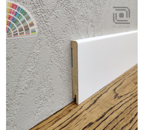 Плінтус МДФ прямий 100х12х2000 мм. MDF-R100 RAL Kluchuk