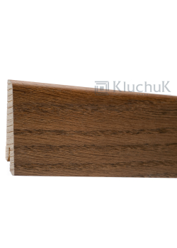 Плінтус Евро Дуб Браун 60х18х2400 мм. KLE60-13 Kluchuk