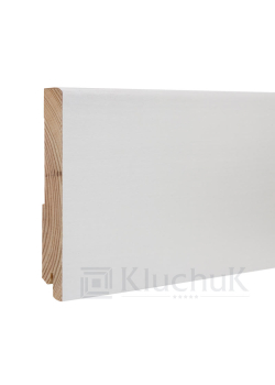 Плінтус Білий White plinth 120х19х2200 Модерн KLW-07 Kluchuk