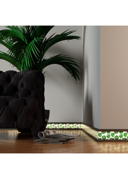 Плінтус алюмініевий накладний LED 100х12х2700 мм ALU-LED10012 Анод Kluchuk
