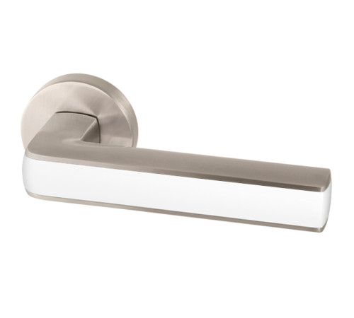 Ручки на розетах Armadillo CUBE URB3 SN/White-19