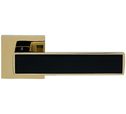 Ручки на розетах Gavroche NIKEL Ni - Z25 GoldPVD/Black