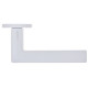 Ручки на розетах Gavroche RUTHENIUM Ru - A33 White