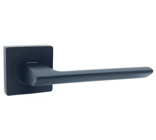 Ручки на розетах Кедр R08-148-AL-BLACK MAT