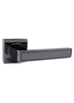 Ручки на розетах Кедр R08-348-AL-BLACK NI