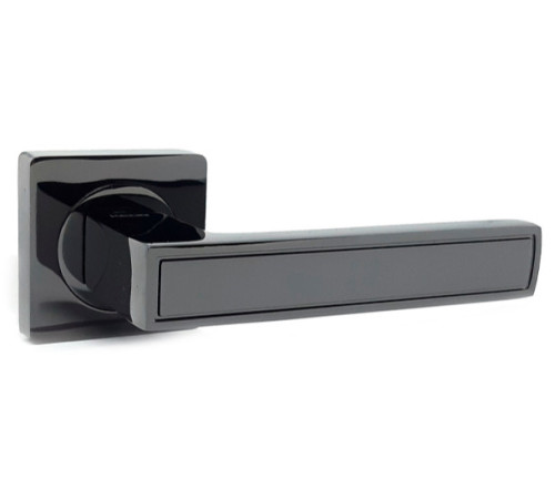 Ручки на розетах Кедр R08-348-AL-BLACK NI
