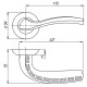 Ручки на розетах Punto Gerion TL ABG-6