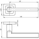 Ручки на розетах Punto Pluton QR GR/CP-23