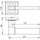Ручки на розетах Punto Tech QL SN/CP-3