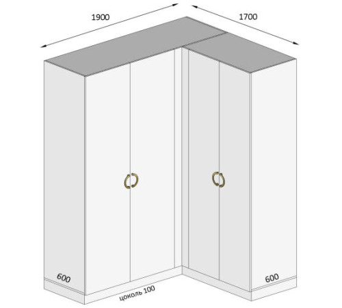 Вариант Шкафа распашного №85 01.04.2025