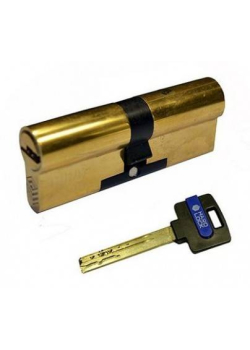 Циліндри "Hard Lock" 80(40x40) мм ключ/ключ золото
