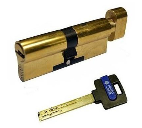 Циліндри Hard Lock 90(45x45) мм ключ/тумблер золото