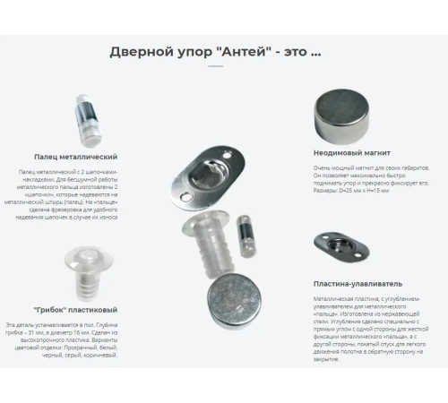 Фурнітура Антей прозорий