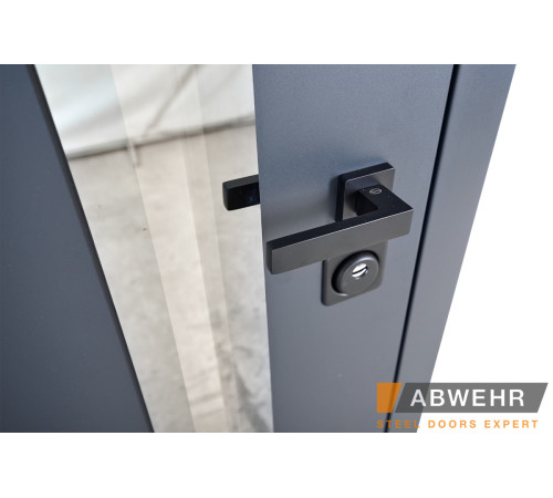 Вхідні Двері Defender (KTM) 506 Nordi Glass RAL 7021Т Abwehr