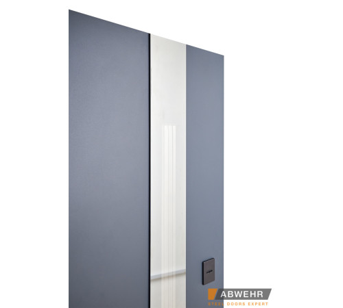 Вхідні Двері Defender (KTM) 506 Nordi Glass RAL 7021Т Abwehr