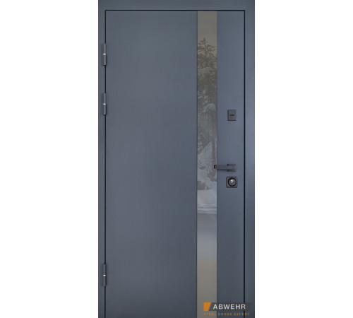 Вхідні Двері Defender (KTM) 506 Nordi Glass RAL 7021Т Abwehr