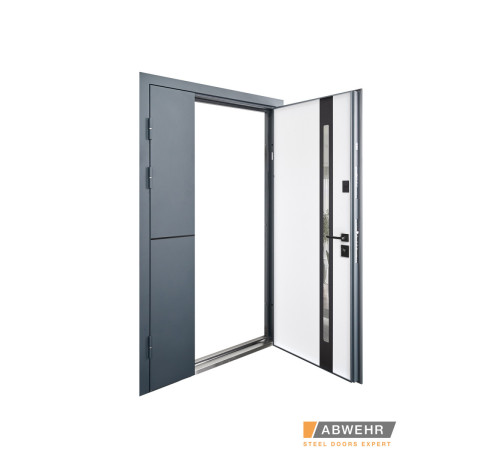 Вхідні Двері Defender (KTM) 506 Nordi Glass RAL 7021Т 1200 Abwehr