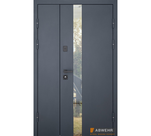 Вхідні Двері Defender (KTM) 506 Nordi Glass RAL 7021Т 1200 Abwehr