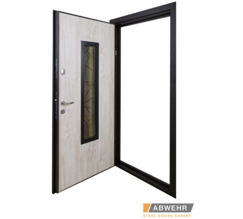 Входные Двери Defender (KTM) 408 Defender Glass RAL 8022Т Abwehr