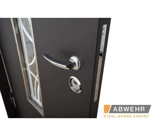 Входные Двери Defender (KTM) 408 Defender Glass RAL 8022Т Abwehr