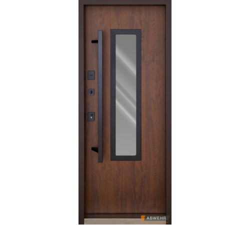 Вхідні Двері BIONICA 2 (BN2) LAMPRE (LP-6) дуб темний Abwehr