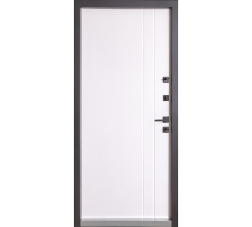 Вхідні Двері Котедж 710/265 Metalic anthracite/Вулична Білий Атласний