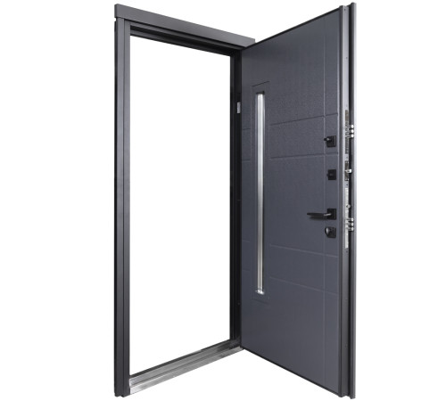 Входные Двери Коттедж 705/431 Metalic anthracite/Уличная Антрацит серый Булат