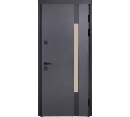Вхідні Двері Котедж 705/431 Metalic anthracite/Вулична Білий Атласний