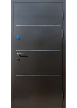 Двері Люкс Молоток 2 RAL 9975/Оксид темний Portalino