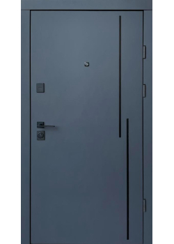 Двері Ультра Крос-Аk антрацит/біла шагрень Qdoors