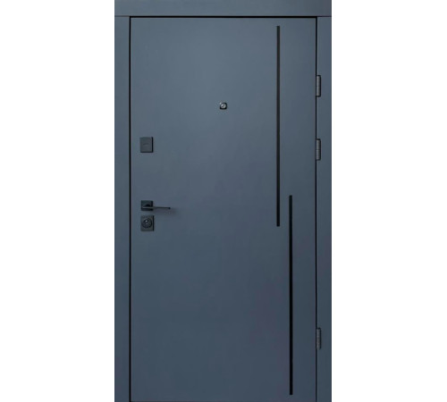 Вхідні Двері Ультра Крос-Аk антрацит/біла шагрень Qdoors