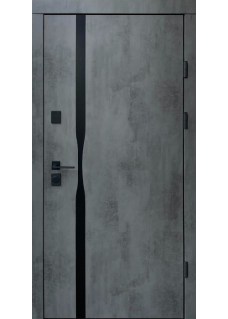 Двері Ультра Лаунж-Аk оксид темний сірий шифер+дзеркало Qdoors