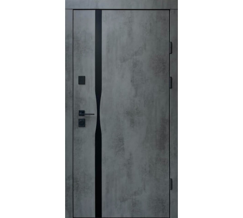 Вхідні Двері Ультра Лаунж-Аk оксид темний сірий шифер+дзеркало Qdoors