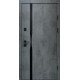 Вхідні Двері Ультра Лаунж-Аk оксид темний сірий шифер+дзеркало Qdoors