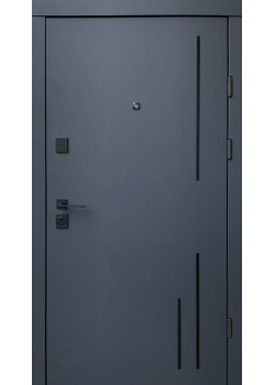 Двері Премиум Тріоні-Аk антрацит/біла шагрень "Qdoors"