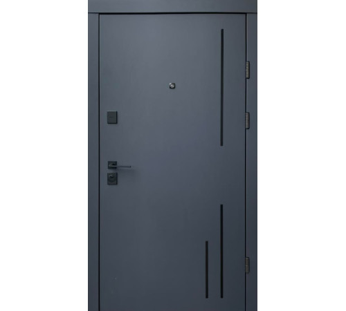 Вхідні Двері Премиум Тріоні-Аk антрацит/біла шагрень "Qdoors"