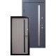 Входные Двери Браш Al серая текстура-какао Qdoors