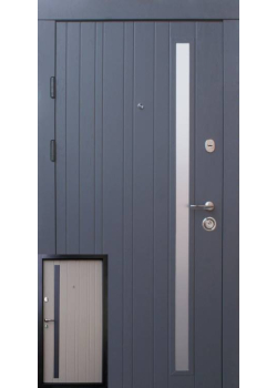 Двери Браш Al серая текстура-какао Qdoors